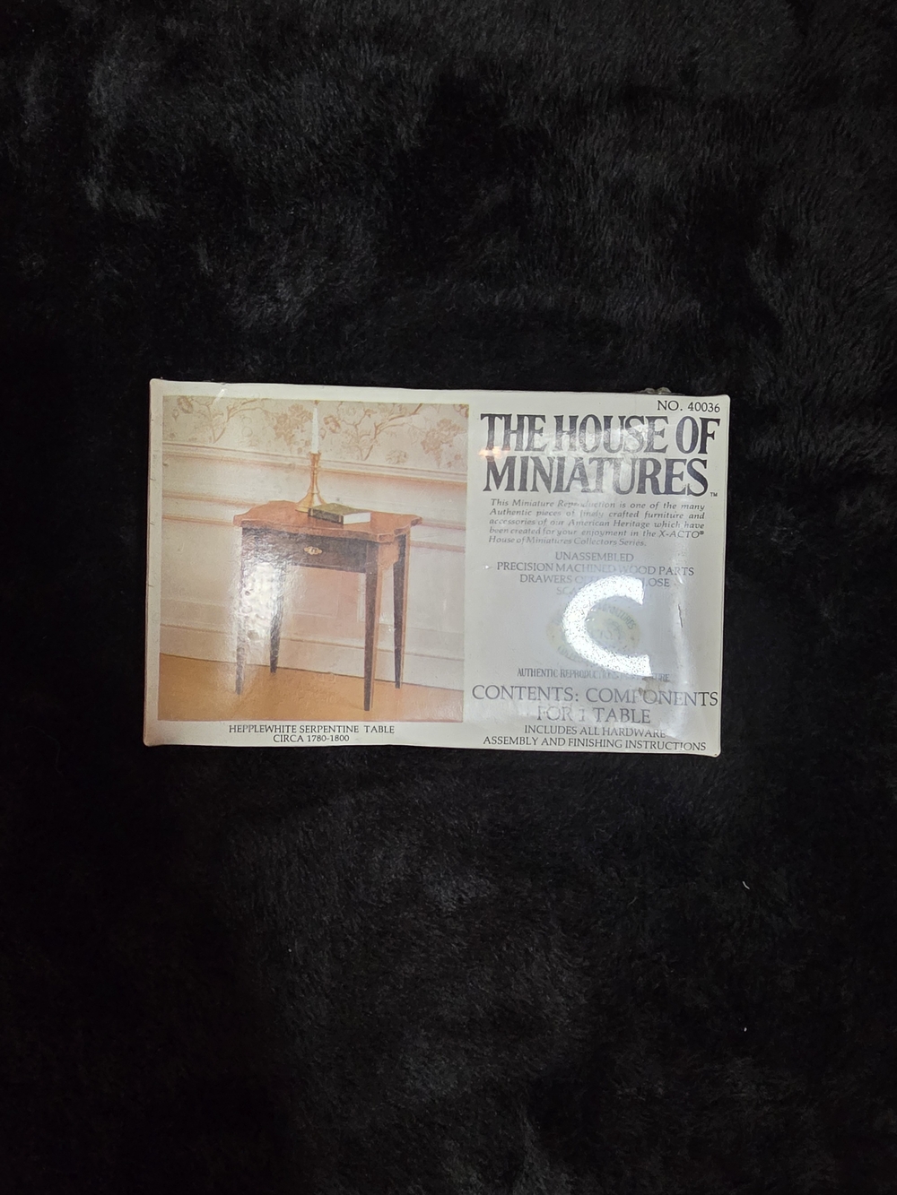 House Of Miniatures 1:12 Dollhouse Furniture Table X-Acto Sealed